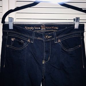 NWOT Simply Vera Vera Wang dark wash boot jeans 2P
